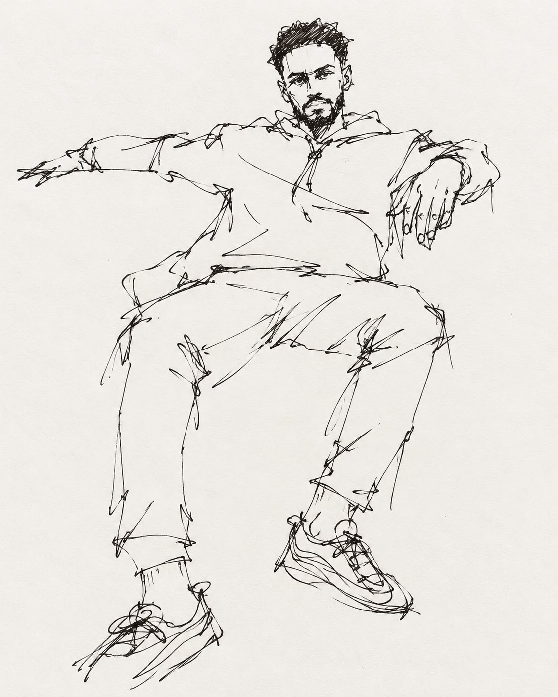 Portrait dessiné fourni comme référence artistique